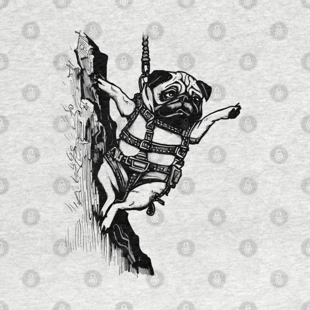 Get to the Chopper - Pug Action Hero by TheWanderingFools